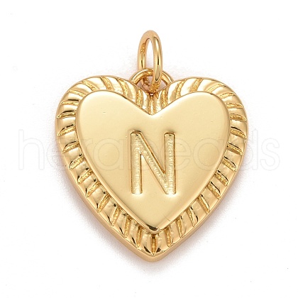 Rack Plating Real 18K Gold Plated Brass Pendants KK-E260-01G-N-1