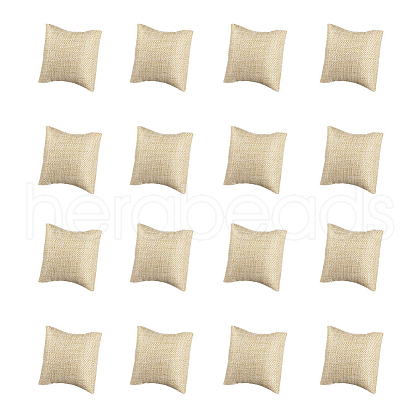 Kraft Hemp Pillow Holder for Jewelry Bracelet & Watch Displays X-BDIS-WH0002-01-1