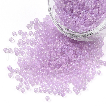 Luminous Transparent Glass Seed Round Beads GLAA-F124-D09-A-1
