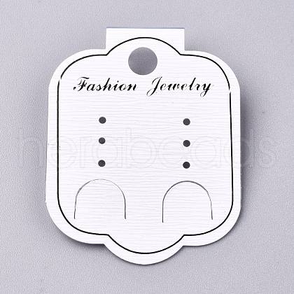 Plastic Jewelry Display Cards DIY-K032-09-1