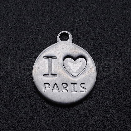 201 Stainless Steel Charms STAS-S105-T750-1