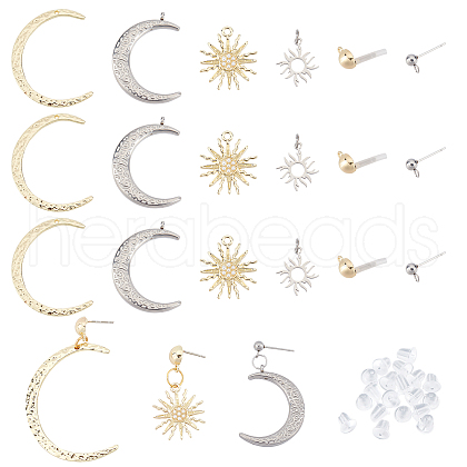SUPERFINDINGS DIY Earring Making Kit DIY-FH0003-28-1