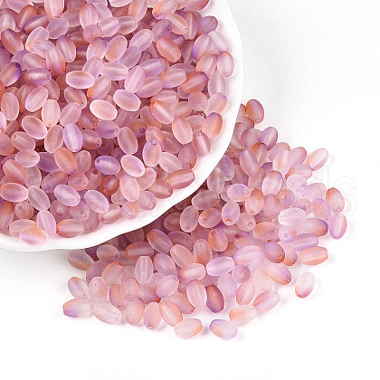 Frosted Glass Seed Beads SEED-N008-05C-1