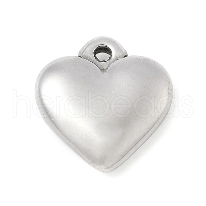 304 Stainless Steel Heart Pendants STAS-R162-01P-05-1