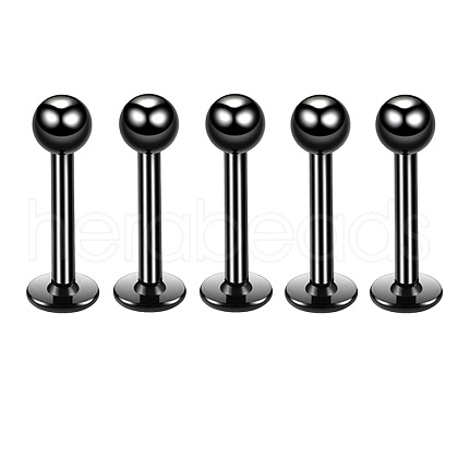 304 Stainless Steel Round Internally Threaded Labrets for Women Men WG9B6EB-17-1