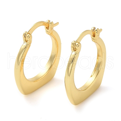 Rack Plating Brass Hoop Earring EJEW-C079-10G-1