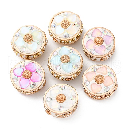 Handmade Resin Indonesia Round Beads IPDL-P005-03KCG-M-1