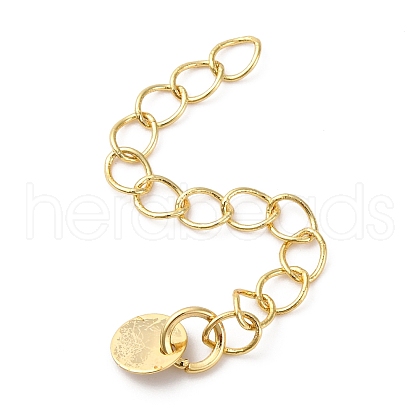 Brass Ends with Chain KK-D378-09G-02-1
