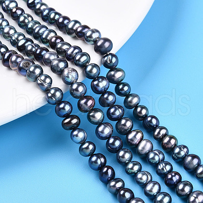 Natural Cultured Freshwater Pearl Beads Strands PEAR-N013-05C-02-1