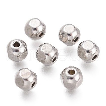 304 Stainless Steel Beads STAS-O130-01B-1