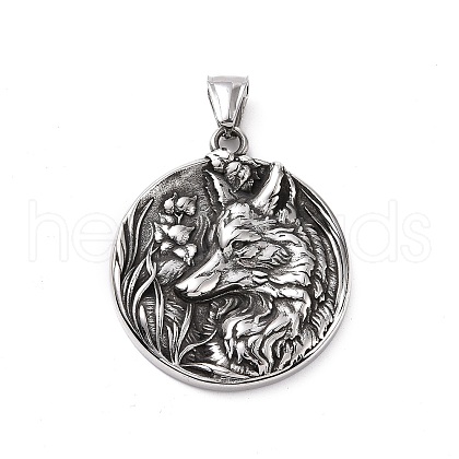 304 Stainless Steel Pendants X-STAS-J039-15AS-1