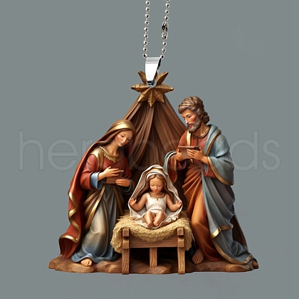 The Birth of Jesus Hanging Ornaments PW-WG35527-05-1