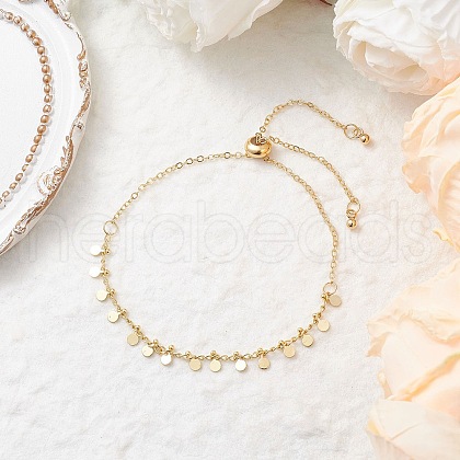 Handmade Brass Curb Chains & Cable Chains Slider Bracelets BJEW-JB11812-01-1