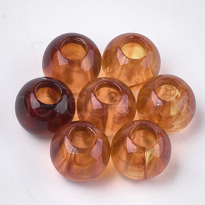 Acrylic European Beads OACR-S029-51I-1