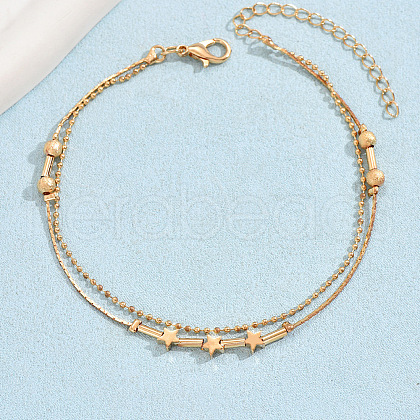 Alloy Star Multi-strand Anklets WG18F6C-18-1
