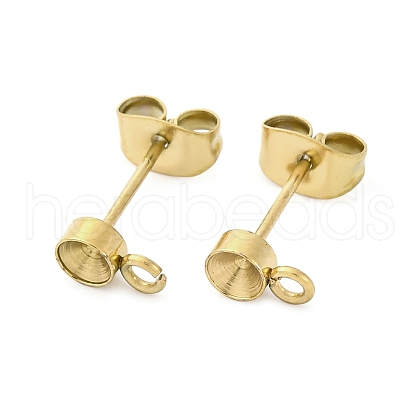 304 Stainless Steel Stud Earring Findings STAS-V003-10G-04-1