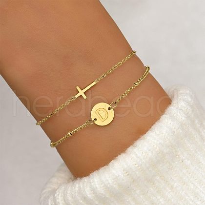 304 Stainless Steel Chain Bracelets FS-WGDF801-04-1