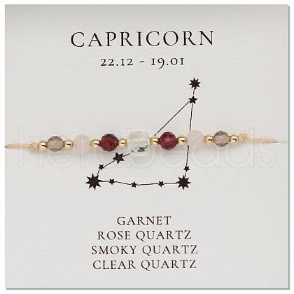Natural Gemstone Constellation Beaded Bracelets NR2952-5-1