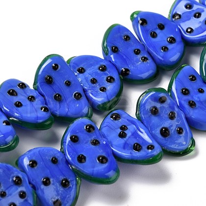 Handmade Lampwork Beads Strands LAMP-I022-29H-1