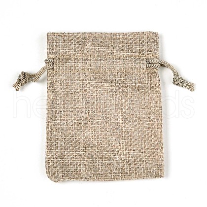 Burlap Packing Pouches Drawstring Bags ABAG-Q050-13x18-01-1