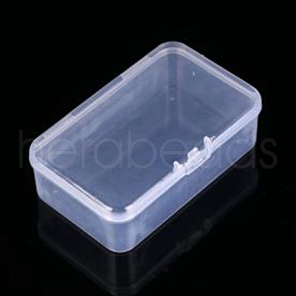 Transparent Plastic Box with Hinged Lid CON-YW0001-43-1
