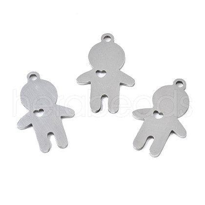 Non-Tarnish 201 Stainless Steel Pendants STAS-T044-268P-1