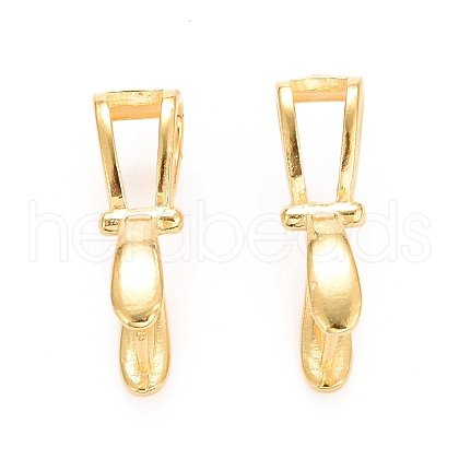 925 Sterling Silver Ice Pick Pinch Bails STER-D035-40B-02G-1