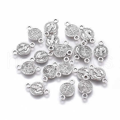 Tibetan Style Alloy Links connectors TIBE-Q047-07AS-RS-1