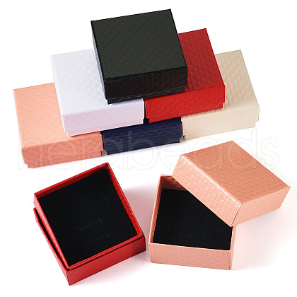 Rhombus Textured Cardboard Gift Storage Boxes CON-TAC0010-03B-06-1