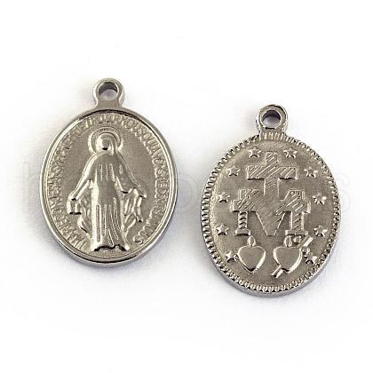 Non-Tarnish 304 Stainless Steel Pendants STAS-S047-054-1