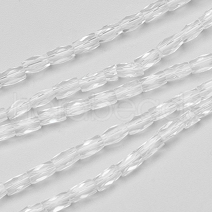 Transparent Glass Beads Strands EGLA-E046-B01-1