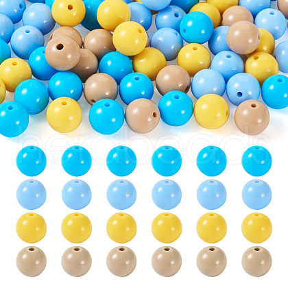 Opaque Acrylic Beads OACR-TAC0014-06J-1