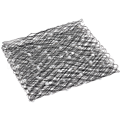 Polyester Mesh Ribbons for Bridal Headwear AJEW-WH0518-73B-1