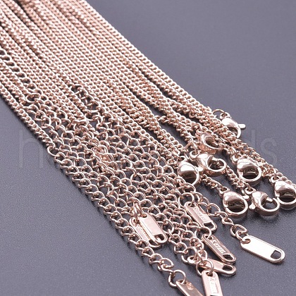 2.2mm Stainless Steel Twisted Chain Necklaces UT6416-3-1