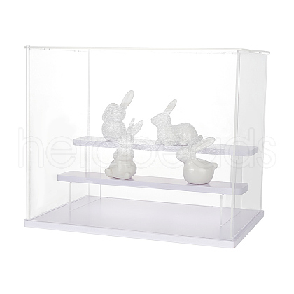 Transparent Plastic Minifigures Display Case ODIS-WH0025-142B-1