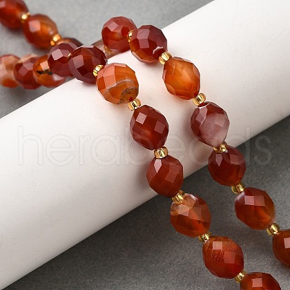 Natural Carnelian Beads Strands G-D305-B03-01-1