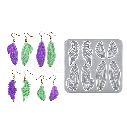 DIY Butterfly Wing Pendant Silicone Molds DIY-F134-04A-1