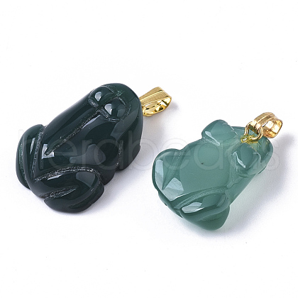 Natural Agate Pendants G-R459-007-1