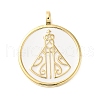 Rack Plating Brass Enamel Pendants KK-D047-06G-01-1