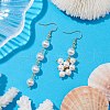 Shell Pearl Dangle Earring EJEW-JE05763-2