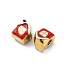 304 Stainless Steel Enamel Beads STAS-B085-12G-2