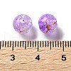 Transparent Crackle Acrylic Beads DACR-D300-01G-8mm-3