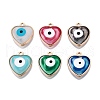 Alloy Enamel Pendants ENAM-F143-02-G-1