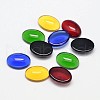 Oval Glass Cabochons GGLA-P014-M-1
