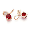Brass Micro Pave Cubic Zirconia Pendants KK-T074-72KCG-02-2