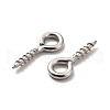 304 Stainless Steel Screw Eye Pin Peg Bails STAS-E044-07P-02-4