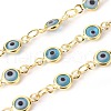 Handmade Evil Eye Lampwork Link Chains CHC-F009-01A-G05-1
