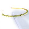 Natural Peridot Hair Bands PW-WGC1C33-12-1