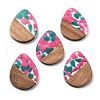Resin and Walnut Pendants FIND-R051-04F-1