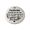 Anti-Tarnish 201 Stainless Steel Pendants STAS-R002-01P-01-1